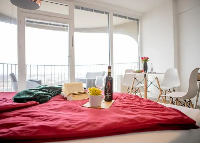 Modernes Mit Tollem Blick Ueber Stadt 公寓 奥格斯堡